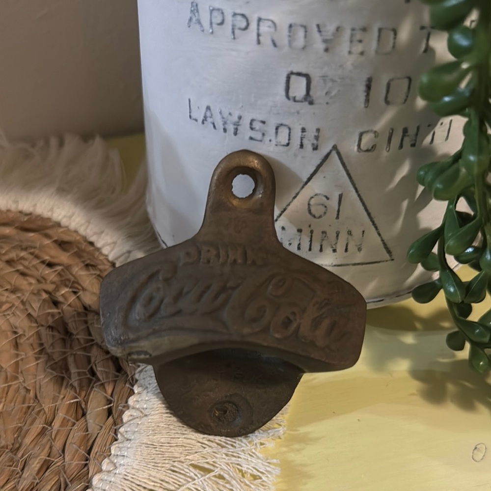 VTG Brass Coca Cola Wall Bottle Opener